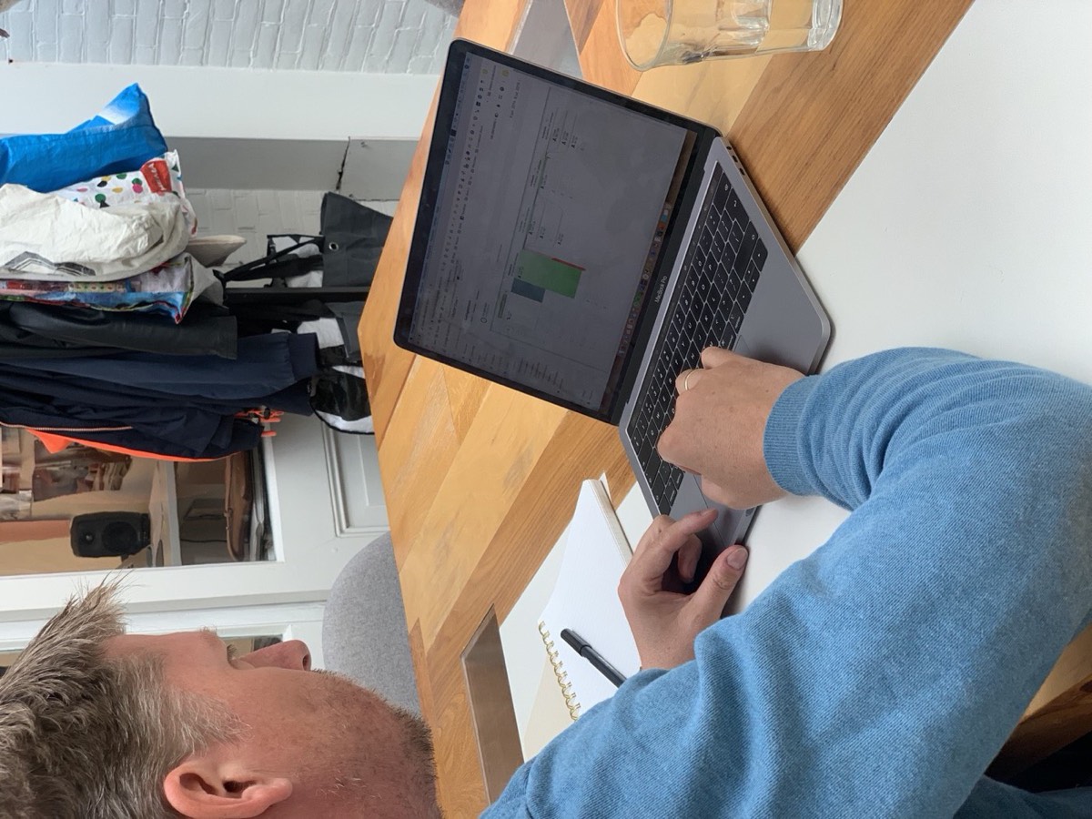 Koen aan het werk in Google Analytics